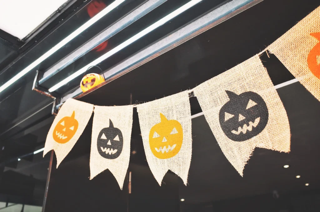 Pumpkin decorative flags